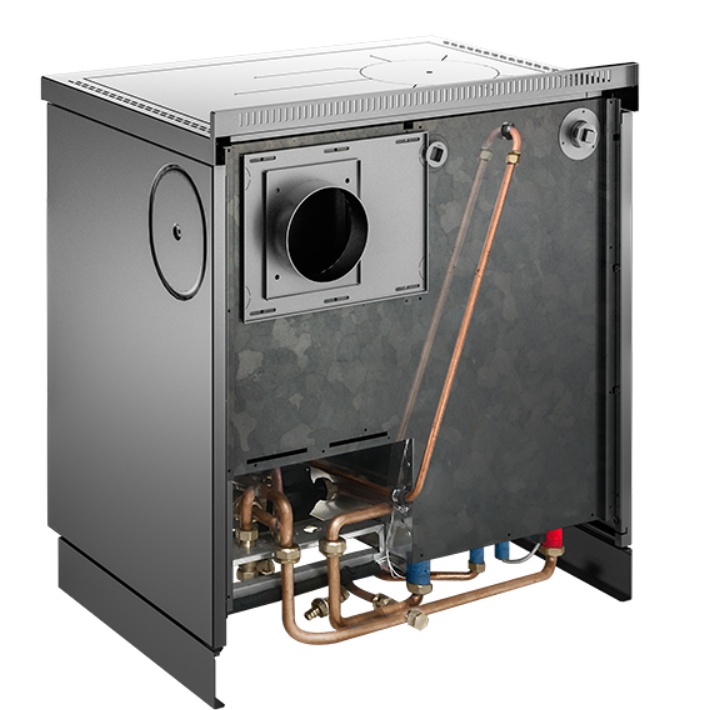 CUISINIERE BOIS CHAUDIERE PERTINGER A FLAMME INVERSEE 100