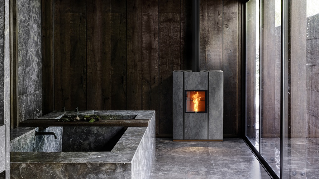 POELE PELLETS/BOIS UNICA DARK