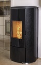 POELE PELLETS NOBIS A8 V ROUND GLASS NOIR 8 KW