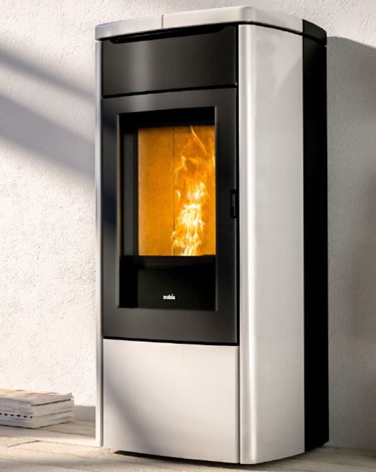 POELE PELLETS NOBIS A9 V ZENITH BLANC 8 KW