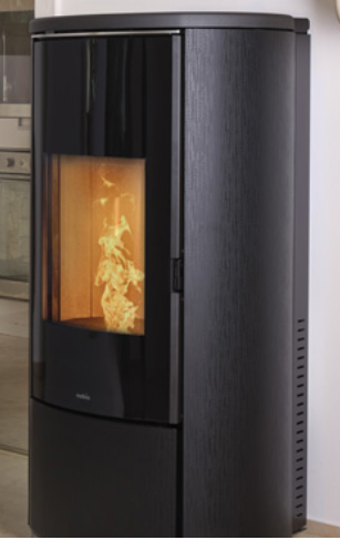 POELE PELLETS NOBIS A10 V/C ROUND GLASS 9.1 KW