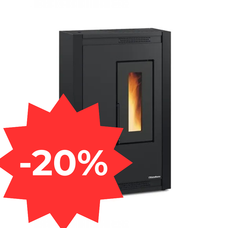 POELE PELLETS EXTRAFLAME LUISELLA NOIR 4 KW