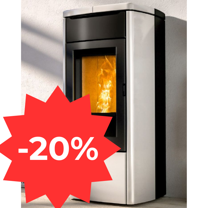 POELE PELLETS NOBIS A9 V ZENITH BLANC 8 KW