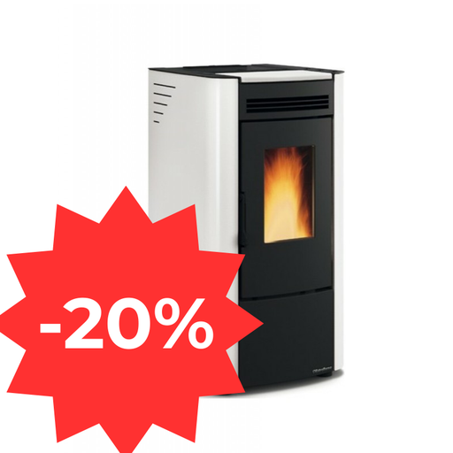 [POB_PFEXKETTYBLANEXPO] POELE PELLETS EXTRAFLAME KETTY BLANC 7 KW